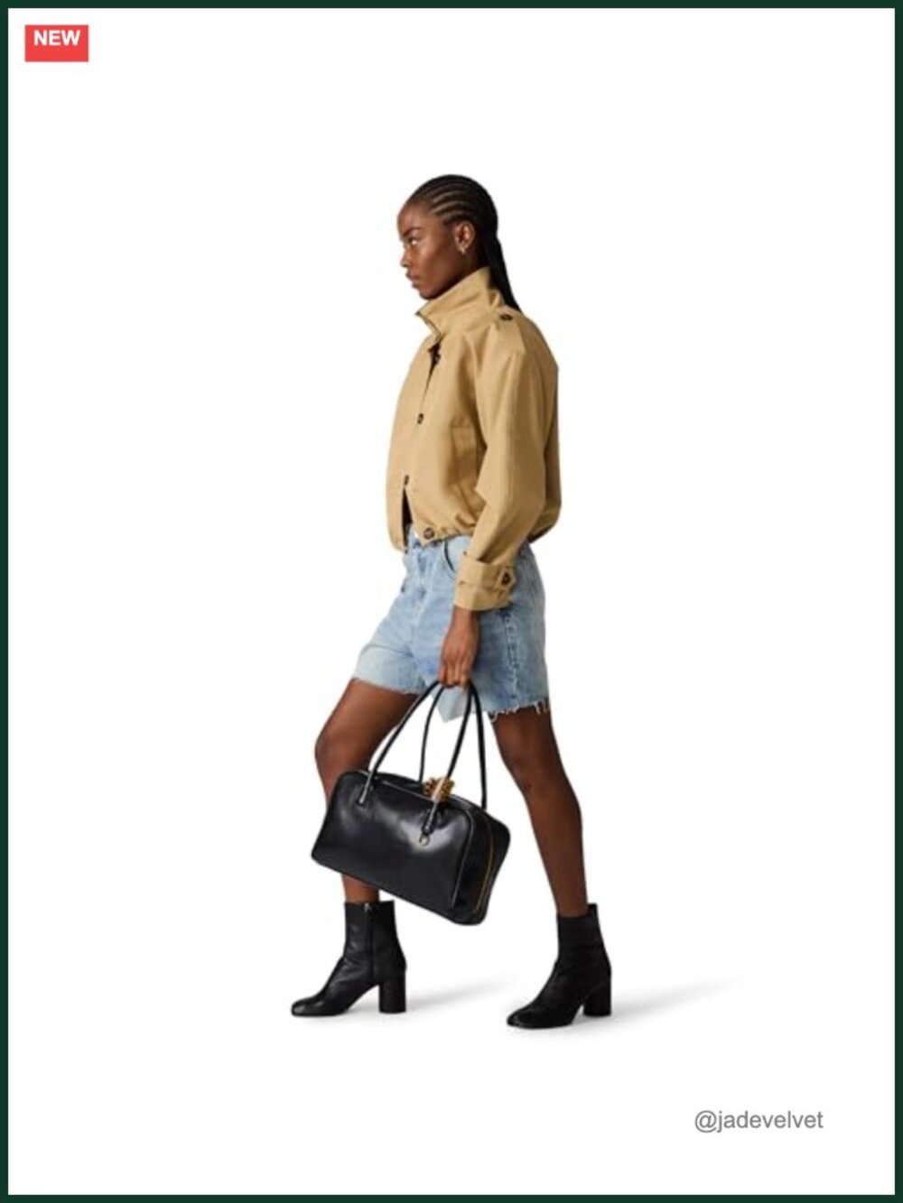 Faux Leather Satchel Handbag with Zipper Pockets Shoulder Bag - Picture 6 of 6